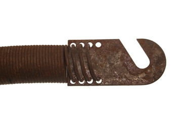 steel spring isolated on white background