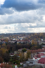 Fototapeta premium Panorama von der Altstadt von Vilnius in Litauen 