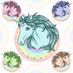 Rainbow unicorns. 