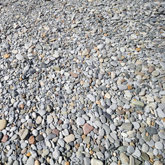 texture of pebbles on   shore