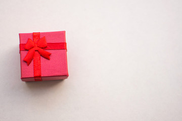 gift box on white background. soft focus.