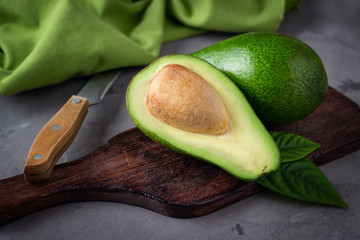 Fresh sliced avocado