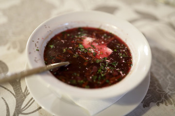 Plate of borscht