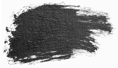 black line, grunge brush strokes ink paint isolated on white background.