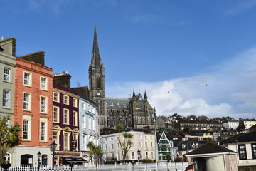 Fototapeta premium The port of Cobh was the last pick-up spot for Titanic before it embarked on its fateful journey. Cobh, Ireland, November, 2018