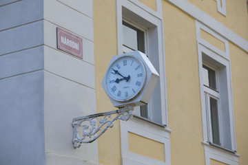 Fototapeta na wymiar Old clock in Franzensbad