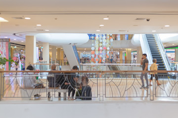 blurred image of shopping mall use for a background