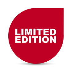 red vector banner limited edition