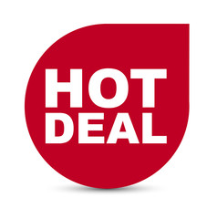 red vector banner hot deal