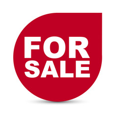 red vector banner for sale