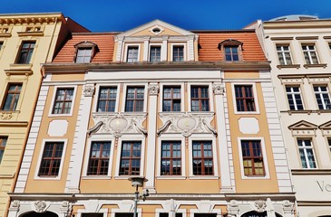 Obraz premium Börsenhalle, Obermarkt, Görlitz, Sachsen