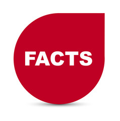 red vector banner facts
