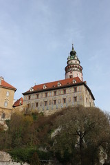 Fototapeta na wymiar Cesky Krumlov castle autumn view