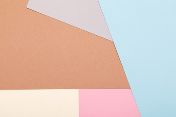 colored paper texture minimalism background. geometric shapes and lines