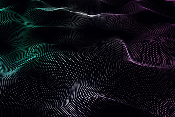 Digital wave wallpaper