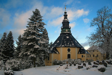 Fototapeta na wymiar Kirche von Seiffen