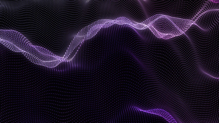 Music abstract background. Equalizer for music, showing sound waves with musical waves, background equalizer. 3d rendering.