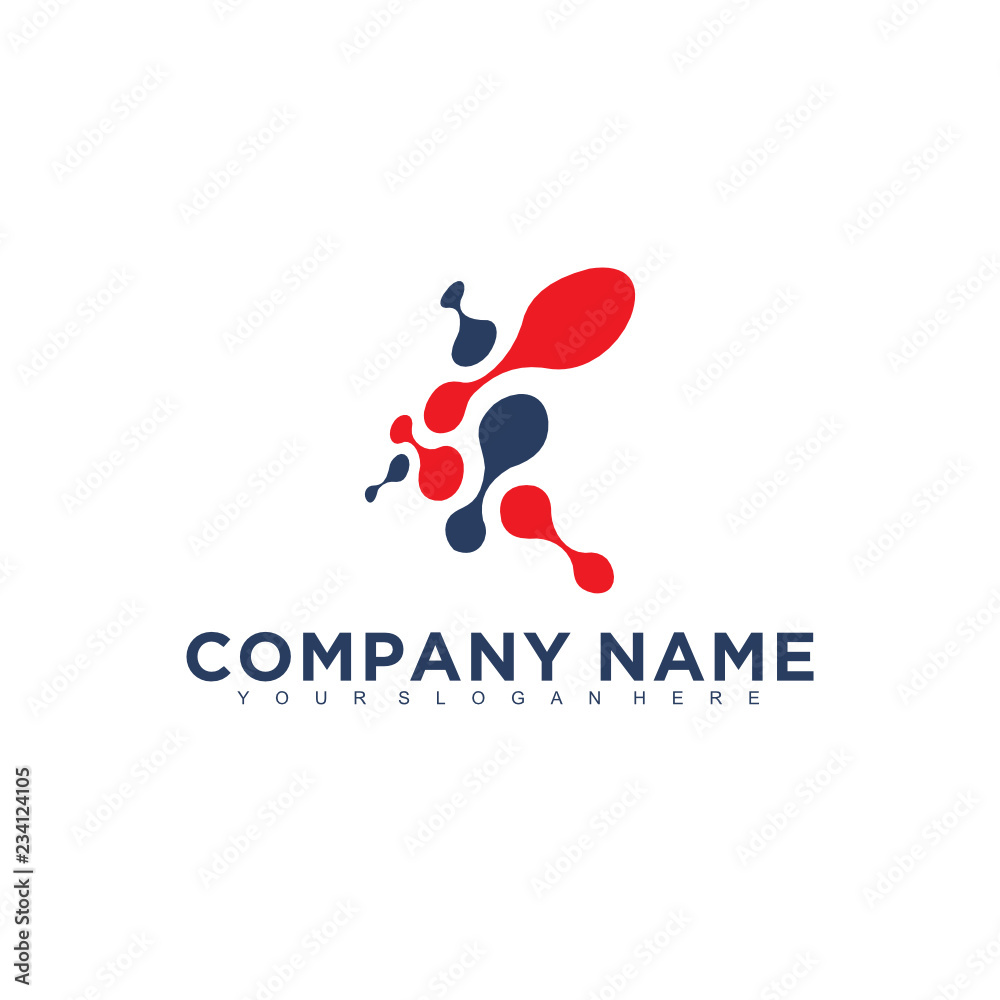 Poster simple minimalistic modern professional logo design of technology vector eps illustrator template