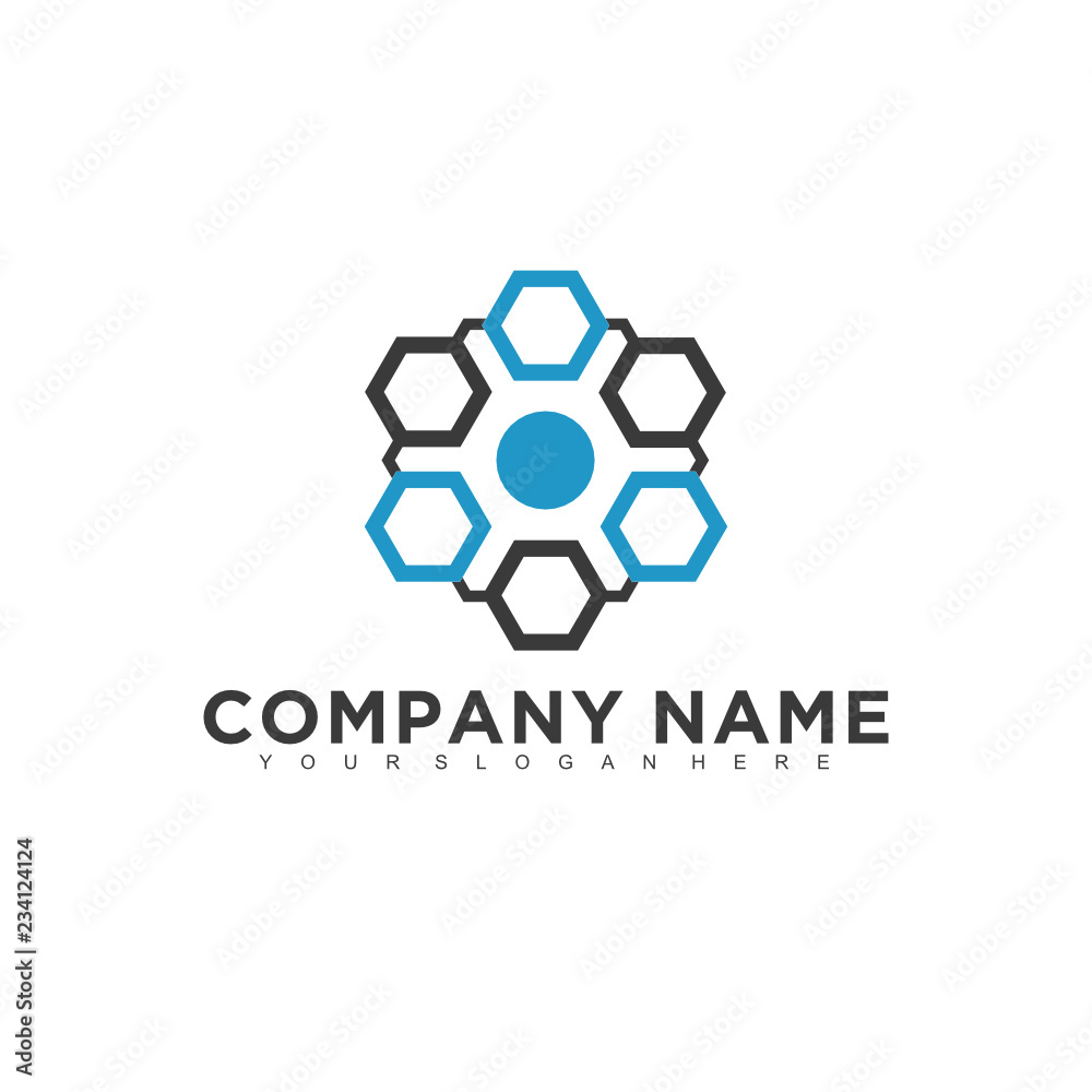 Poster simple minimalistic modern professional logo design of technology vector eps illustrator template