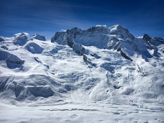 Breithorn mountain in Zermatt ski region