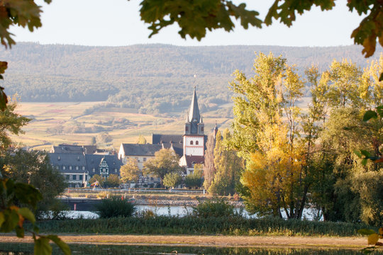 St. Martin, Oestrich, &uuml;ber den Rhein