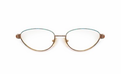 Fototapeta premium Glasses isolated on white background for applying on a portrait