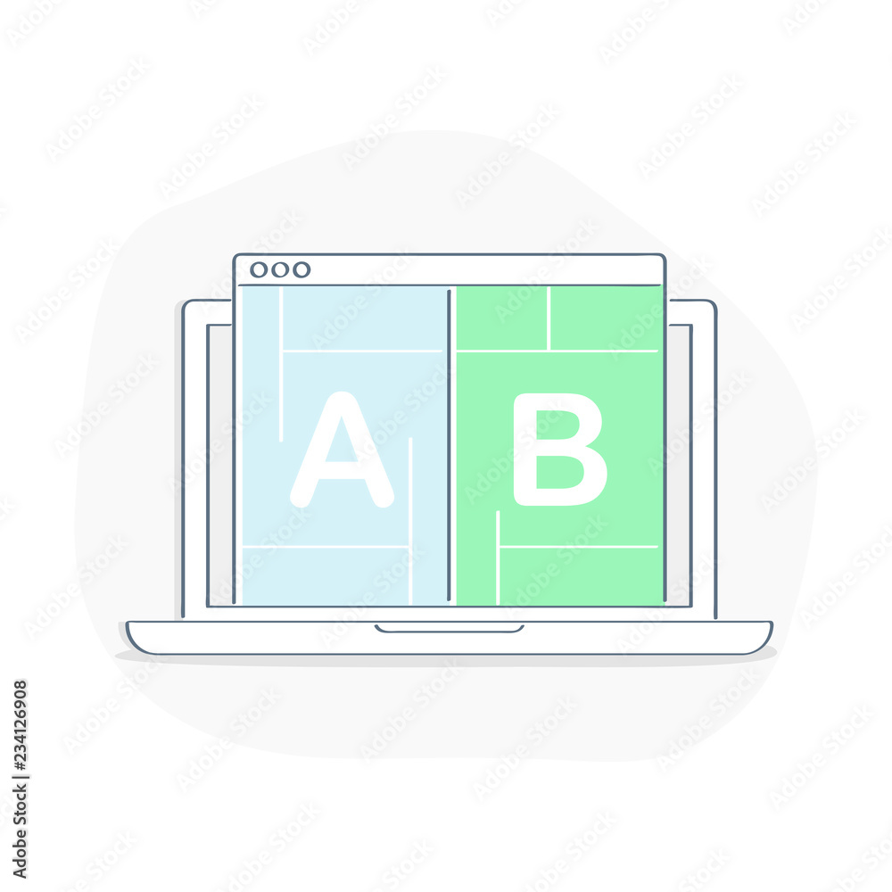 Aufkleber a/b testing, bug fixing, usability test, user feedback, comparison of designs process on mobile phon