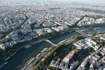 Obraz premium view from the top of eiffel tower