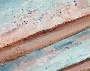 Oil Painting closeup texture background with red blue gray white colors for vivid colorful creative ideas.