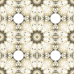 Design of a Geometric Flower seamless Pattern. vector. for wallpaper, flyer, book, brochure.