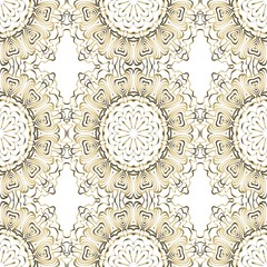 color seamless lace pattern with abstract geometric flower. Stylish fashion design background for invitation card. illustration