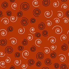 Seamless vector EPS 10 pattern with Different Whirpools. 