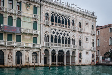 Fototapeta na wymiar Between canals of the city of Venice. Italy