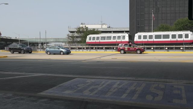 Chicago O'Hare departures drop-off (sanitized)