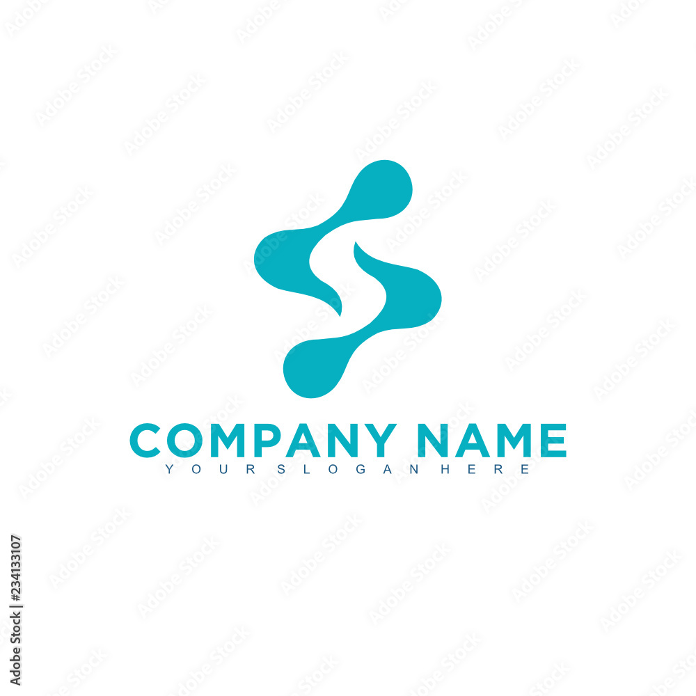 Poster simple minimalistic modern professional logo design of technology vector eps illustrator template