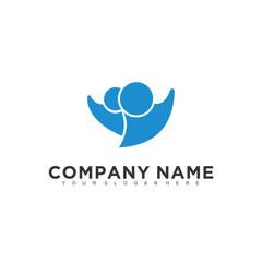 Simple minimalistic modern professional logo design of medical vector EPS illustrator template