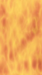 Fototapeta premium Abstract Fire Background with Flames. Wall of Fire. Glare on the water. 3D illustration