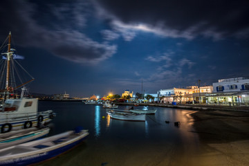 Nachtfotografie am Meer, Griechische Insel Antiparos