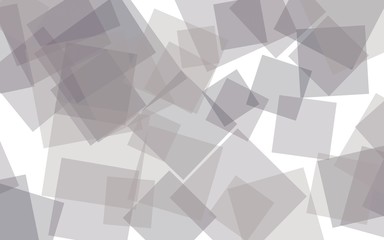 Multicolored translucent squares on white background. Red tones. 3D illustration