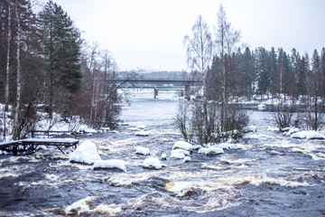 winter river flows