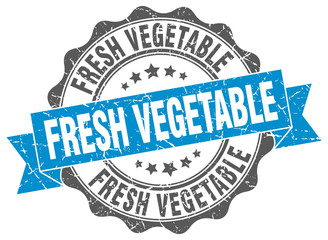 Fototapeta premium fresh vegetable stamp. sign. seal