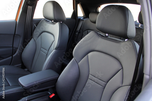 Front seats of a modern sports car