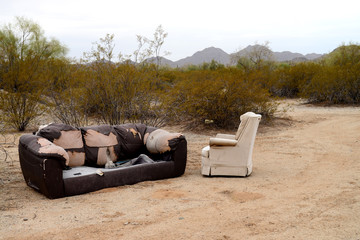 Illegal; Abandoned; furniture