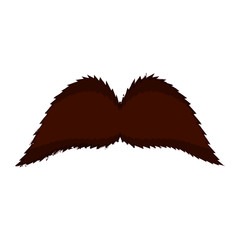 Isolated moustache icon. Hipster concept. Vector illustration design
