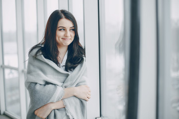 girl near window