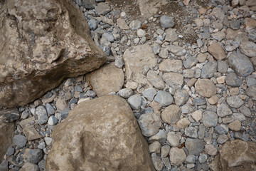 Texture stones large and small