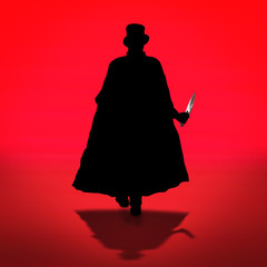 Jack the Ripper in action - obrazy, fototapety, plakaty