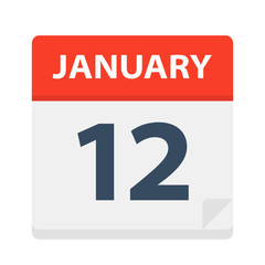 January 12 - Calendar Icon