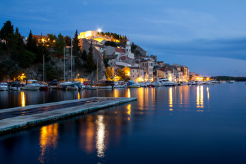 View of the city of Sibenik in Croatia
