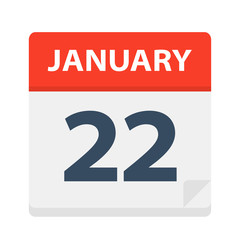 January 22 - Calendar Icon